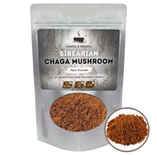 Organic Siberian Chaga Mushroom Raw Powder Wild Harvested Shelf Life 05/2028 picture