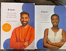 Jul 2023-Feb 2024 Barbri Bar Exam Conviser Mini Review for MEE/MBE/UBE 2 Vol Set picture