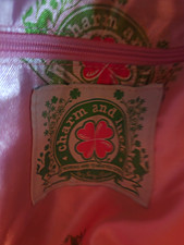 Vintage Y2K Charm & Luck by Jenny Syquia Green Leather Rhinestone Hobo Bag NWT picture