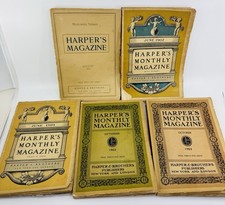Vintage Harper’s Monthly Magazine Lot of 5 Issues 1902 1903 Illustrated Ads picture