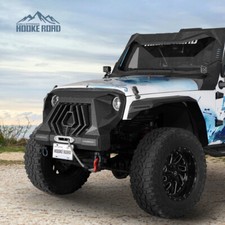 FIT JEEP WRANGLER JK 2007-2018 STEEL MADMAX FRONT GRILLE BUMPER W/TURN SIGNAL picture