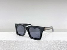 Matsuda Black Rectangular Sunglasses Thick Frame Grey Lenses Japan Made picture
