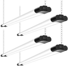 4-PACK 4' LED Shop Light Heavy Duty Linkable Fixture 5000lm Bright White Garage picture