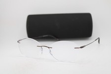 NEW SILHOUETTE 5500 70 6040 BROWN GUNMETAL TITANIUM AUTHENTIC EYEGLASSES 54-19 picture