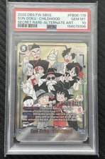 PSA 10 2025 DBS SECRET RARE-ALTERNATE ART #FB06-119 SON GOKU CHILDHOOD GEM MINT picture