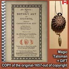 antique book occult black magic rare esoteric manuscript cabalistic ars notoria  picture