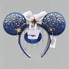 New Disney Shanghai 10th Anniversary 33 CLUB Limited Minnie Mouse Ear Headband picture