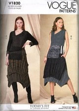 Vogue V1820 Misses XS to XXL Sandra Betzina Skirt and Top Uncut Sewing Pattern picture