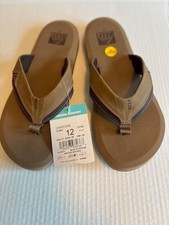 REEF CUSHION DAWN men's flip flop sandals, bronze, Size 12, New w/tags picture
