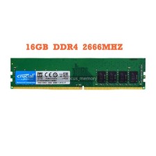 Crucial 16 GB DDR4 2666 (PC4-21300) CT16G4DFD8266.C16FE Desktop Memory 288-Pin picture