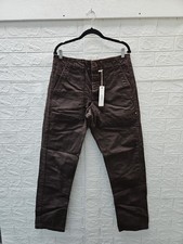 New Imogene + Willie Men's Hencye Washed Canvas Workpant In Carob Brown Sz 34 picture