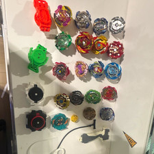 Hasbro Beyblade Burst Spinning Tops Lot w/ Launchers, Ripcords, Accessories picture