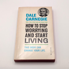 VINTAGE Dale Carnegie How to Stop Worrying and Start Living Paperback 1962 CLEAN picture