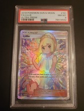 2018 Pokémon Ultra Prism Lillie Full Art #151  PSA 8 NM-MT picture