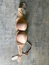 ThirdLove 24/7 Classic Uplift Plunge Bra Underwired Padded Beige 32C picture
