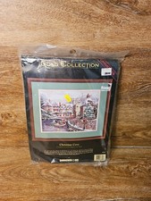 Sealed Vintage Dimensions Gold Collection Cross Stitch Kit - Christmas Cove picture