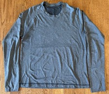 Lululemon Metal Vent Tech Long Sleeve Activewear T-Shirt Mens M Heather Grey picture