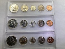 1960 D, 1961 P, 1962 D U.S. Mint Uncirculated Silver 5 Coin Sets-010326 17trk picture