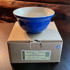 Longaberger Woven Traditions Vitrified Cornflower Small Mixing Bowl~BNIB picture