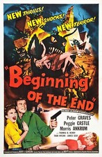 BEGINNING OF THE END Movie Poster 1957 Horror Sci-Fi picture