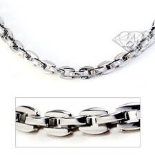 Accents Kingdom 5MM Men's Titanium Oval Link Chain Necklace picture