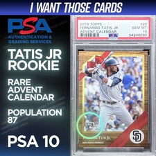 FERNANDO TATIS JR PSA 10 ROOKIE - 2019 Topps RC RARE - Pop. 87 picture