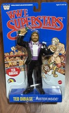 NEW IN HAND WWE SUPERSTARS 4 MATTEL LJN MILLION DOLLAR MAN TED DIBIASE BLUE CARD picture