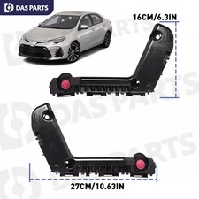 Front Bumper Retainer Bracket Set For 2017 2018 2019 Toyota Corolla Support Pair picture