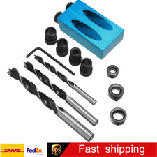 DIY Pocket Hole Jig Kit 850 Easy Drill System Woodworking Screw Drill Heavy Duty picture