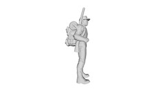 Printle M Homme 1350--Big Game Hunter Outdoorsman Figure for Dioramas Train Sets picture
