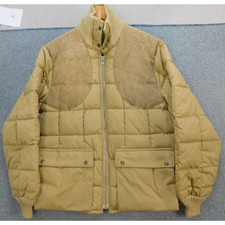 VTG 10X Winter Hunting Coat Men's Large Khaki Shoulder Pads Made in USA picture