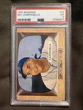 1955 Bowman Roy Campanella #22 PSA 3 VG Brooklyn Dodgers Vintage '55 Color TV picture