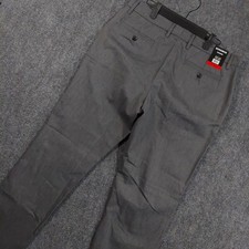 NEW Bonobos Dress Pants Mens 34x32 Gray Slim Stretch Canvas Trouser Business picture