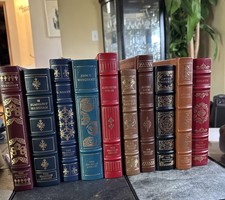 The Franklin Library lot of 10 books,  Leather, Unread, New, 22Kt Gold Accents picture