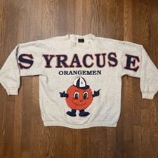 VTG Orangemen Syracuse University Sweatshirt - Giant Spell Out - TSI Made In USA picture