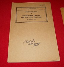 MEMPHIS BELLE PILOT MORGAN MANUAL5 SIGNED+AIRCRAFT  BOMBS + FUZES CD COPY MANUAL picture