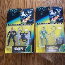 Batman Forever 1995 Kenner New Lot Of 2 in package The Riddler and Robin picture
