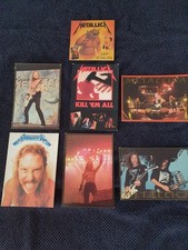 7 x RARE Metallica Original 1980's and 1990's Postcards Stickers picture