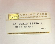 Sears Roebuck Credit Charge Card Dept Store Expired Vintage picture