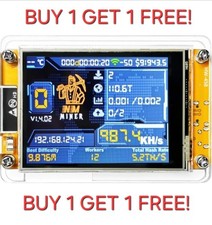 Nmminer V2 1000kh/s BTC Solo Lottery Miner with 2.8-Inch Screen + Acrilyc Case picture