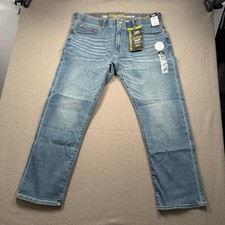 Lee Extreme Motion MVP Slim Straight Jeans Mens 38x29 Medium Blue 2018456 picture