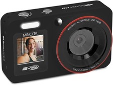 Minolta 64MP Digital Camera, Dual Front Rear LCD Screens with 4K Ultra HD Video picture
