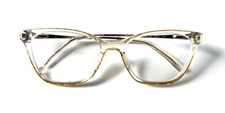 BEBE BB5203 204 TAUPE CRYSTAL CLEAR AUTHENTIC FULL RIM EYEGLASSE FRAME 52-17-135 picture