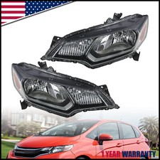 Front Headlights Headlamps For Honda Fit 2015-2017 Left + Right Side Clear Lens picture