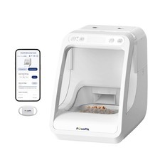 PawsPik Automatic Microchip RFID Cat Dog Feeder 16 Cup White App PSPK-MCF001 picture