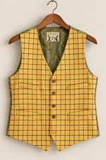 Peter Christian | Wool Tattersall Vest Size 42R Made in Poland English Country picture