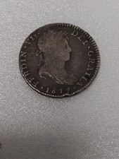 Rare 1817 JJ Mexico 1 Real Silver Coin  picture