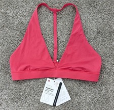 Lululemon Wundermost Nulu T-Strap Triangle Bralette Sz 12 A/B Cup Glaze Pink NWT picture