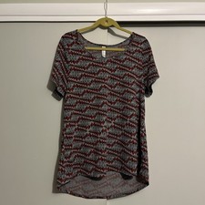 LuLaRoe Disney Classic Tee Shirt Womens XL Minnie Mouse Bows Gray Short Sleeve picture