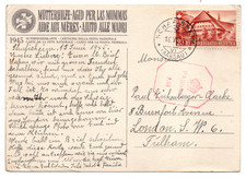 Switzerland 1945 WWII Censored Postcard to UK WS43575 picture